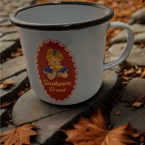 Sunbeam Bread Enamel Mug Vintage Design
